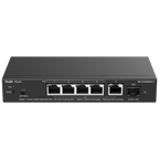 REYEE RG-ES206MG-P - Ruijie Reyee Cloud Managed L2 Switch - 4 Puertos 2.5G PoE/PoE+ + 1 Uplink RJ45 2.5G - 1 Ranura SFP+ de 10 Gbps para fibra óptica - Potencia PoE+ de 30W por puerto / Total 70W - Sistema PoE Watchdog para autoreinicio de cámaras - Gesti - imagen 1