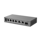 REYEE RG-ES207GS-HP - Ruijie Reyee Cloud Managed L2 PoE Switch - 6 puertos Gigabit y 1 ranura SFP de subida - Puertos 1 y 2 con inyección PoE++ (802.3bt) - Presupuesto total de energía PoE de 120 W - PoE Watchdog y suministro ininterrumpido - Interruptor - imagen 1