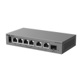 REYEE RG-ES207GS-P - Ruijie Reyee Cloud Managed L2 PoE Switch - 6 puertos Gigabit y 1 ranura SFP de subida - 4 puertos PoE+ con presupuesto total de 54W - PoE Watchdog y suministro ininterrumpido - Gestión gratuita desde Ruijie Cloud y App - Protección co - imagen 1