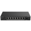 REYEE RG-ES209MG-P - Ruijie Reyee Cloud Managed L2 Switch - 8 Puertos Multi-Gigabit 2.5G PoE/PoE+ - 1 Ranura SFP+ de 10 Gbps para fibra óptica - Potencia PoE+ de 30W por puerto / Total 130W - Sistema PoE Watchdog para autoreinicio de cámaras - Gestión en - imagen 1