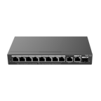 REYEE RG-ES210GS-P - Ruijie Reyee Cloud Managed L2 Switch - 8 Puertos Gigabit PoE/PoE+ + 1 Enlace Combo GE - Ranura SFP Gigabit para enlaces de fibra óptica - Potencia PoE+ de 30W por puerto / Total 120W - Sistema PoE Watchdog para autoreinicio de cámaras - imagen 1