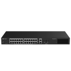 REYEE RG-ES228GS-LP - Ruijie Reyee Cloud Managed L2 Switch - 28 Puertos Totales (24 PoE+ / 2 Uplink / 2 SFP) - Enlaces de fibra SFP para distancias extensas - Potencia PoE+ estable de 30W / Total 250W - Sistema PoE Watchdog para autoreinicio de cámaras - imagen 1