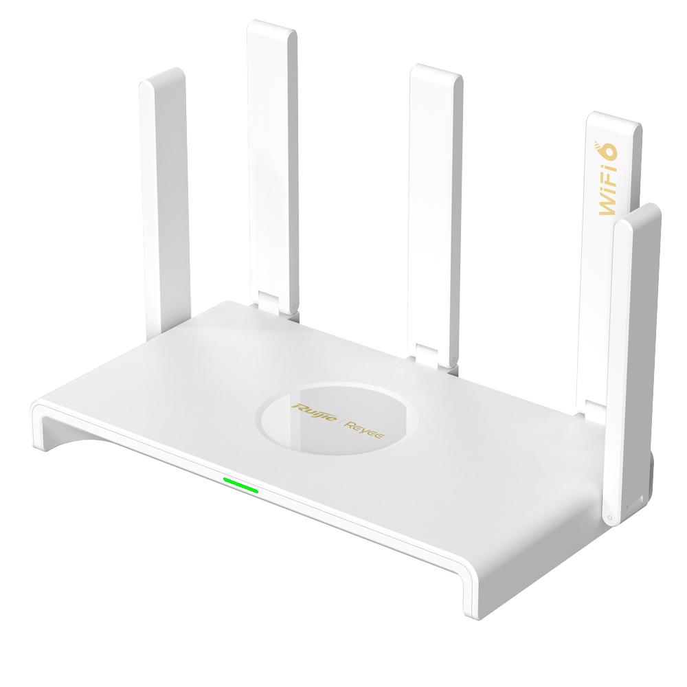 REYEE RG-EW3000GX - Reyee Router Gigabit Mesh Wi-Fi 6 AX3000 - 5 Puertos RJ45 10/100/1000 Mbps - 802.11ax 2x2 y doble banda 2.4 y 5 GHz - Gestión Remota a través de Cloud - Control Parental , Red de Invitados, Roaming - Pequeña oficina / Oficina en casa - imagen 1