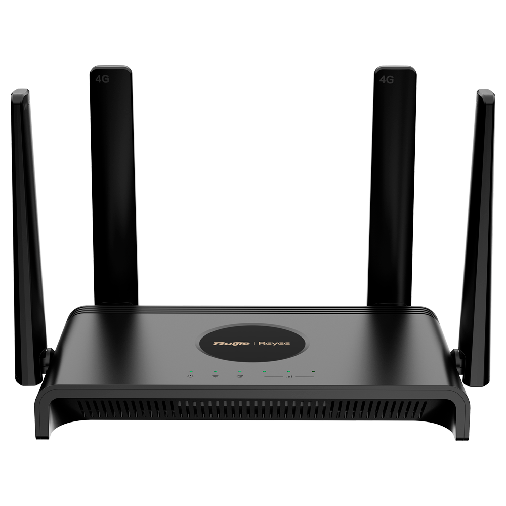REYEE RG-EW300T - Reyee Router 4G LTE de alta velocidad Cat 4 - Wi-Fi de 300 Mbps en banda de 2.4 GHz - Gestión gratuita e ilimitada vía Ruijie Cloud - 4 antenas externas para cobertura optimizada - Configuración Plug &amp; Play sin complicaciones - Sopor - imagen 1