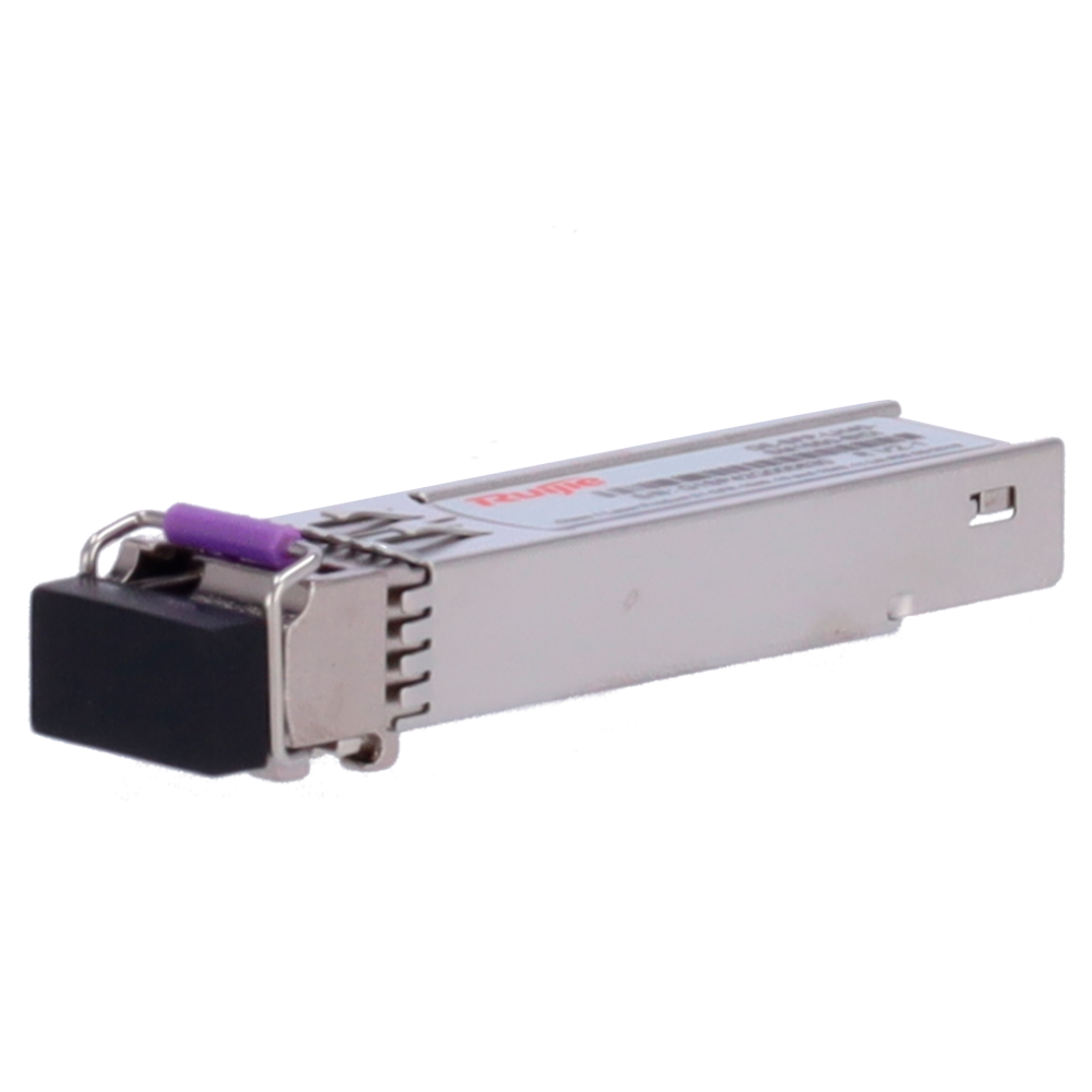 RUIJIE ENTERPRISE RG-GE-SFP-LH40-SM1550-BIDI - Módulo transceptor SFP BiDi de Ruijie - Estándar Ethernet 1000Base-LH - Conector de tipo LC Simplex bidireccional - Distancia operativa de hasta 40Km - Longitud de onda dual Tx1550nm y Rx1310nm - Tasa de velo - imagen 1