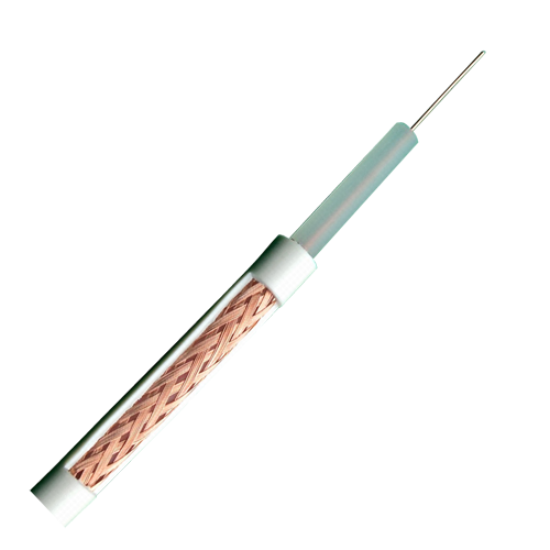 MARCA BLANCA RG59-100B - Cable coaxial RG59 - Vídeo - Rollo de 100 metros - Cubierta color blanco - Diámetro exterior 6.0 mm - Bajas pérdidas - imagen 1