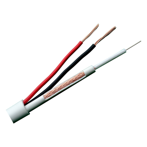 MARCA BLANCA RG59UP-300 - Cable Combinado - Micro RG59 + alimentación - Rollo de 300 metros - Cubierta color blanco - Diámetro exterior 6.8 mm - Bajas pérdidas - imagen 1