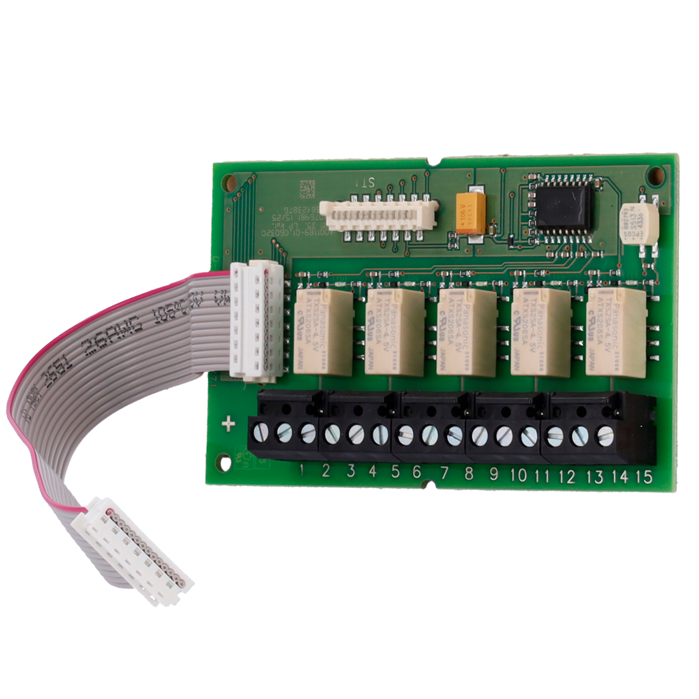 SECURITON RIM35 - Módulo de interfaz de relé para ASD 535 - Cinco relés configurables - Montaje modular en ranuras del ASD 535 - Cumple EN 54-17 - Máximo 2 unidades por detector - imagen 1