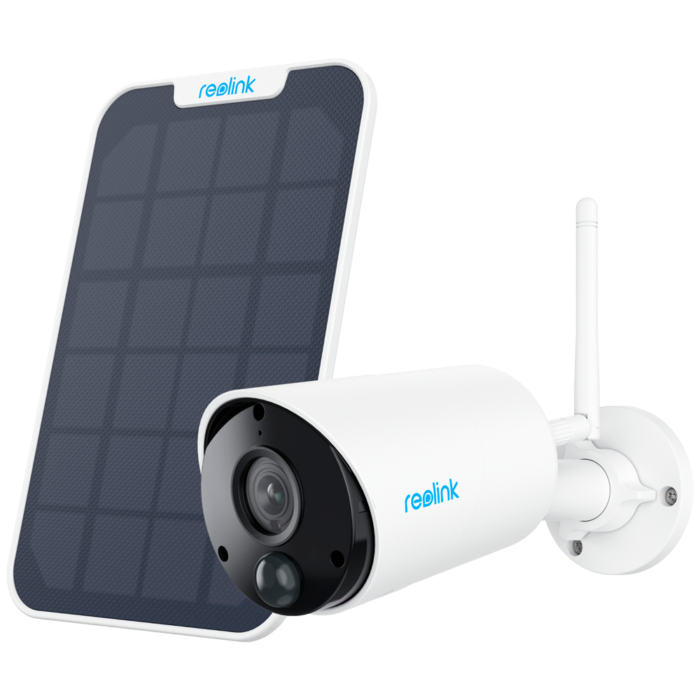 REOLINK RL-ARGUS-ECO-B320-SOLARKIT - Reolink Camara WiFi a Batería con Panel Solar - 3MP (2304 x 1296) - IR 10 m / Sirena - Deteccion PIR Humanos / Vehículos - Audio Bidireccional / Ranura MicroSD - Apta para exterior - imagen 1