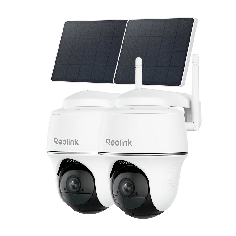 REOLINK RL-KIT-B420SP-LITE-2 - Reolink Camara WiFi a Batería (2 Pack) - 3MP (2304 x 1296) - Panel Solar 3W - Detección PIR Humanos / Vehículos - Audio Bidireccional / Ranura MicroSD - Apta para exterior