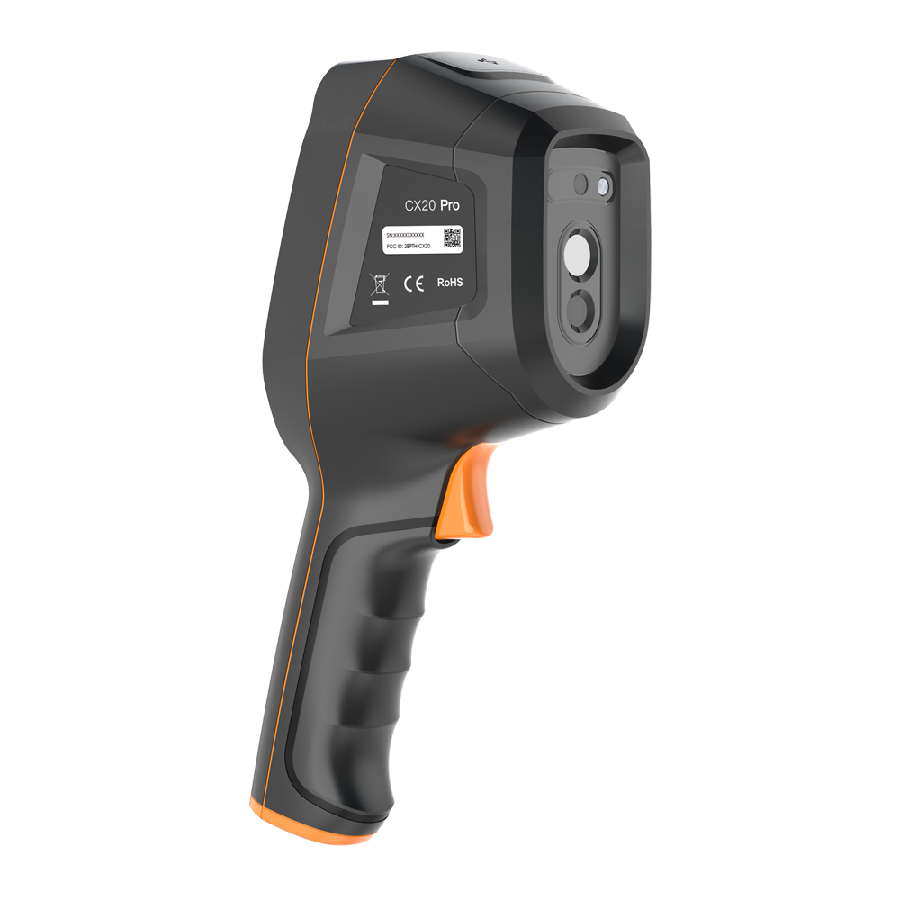 RAYTHINK RP-CX20-PRO - Cámara termográfica de mano Raythink - Sensor térmico 256x192 pixeles de 12µm - Sensor visible 2Mpx - Sensibilidad térmica < 40mK (25°C,F1.0) - Precisión ±2ºC o ±2%, el que sea mayor - Protección IP54 anti-caídas (2 metros) - imagen 1