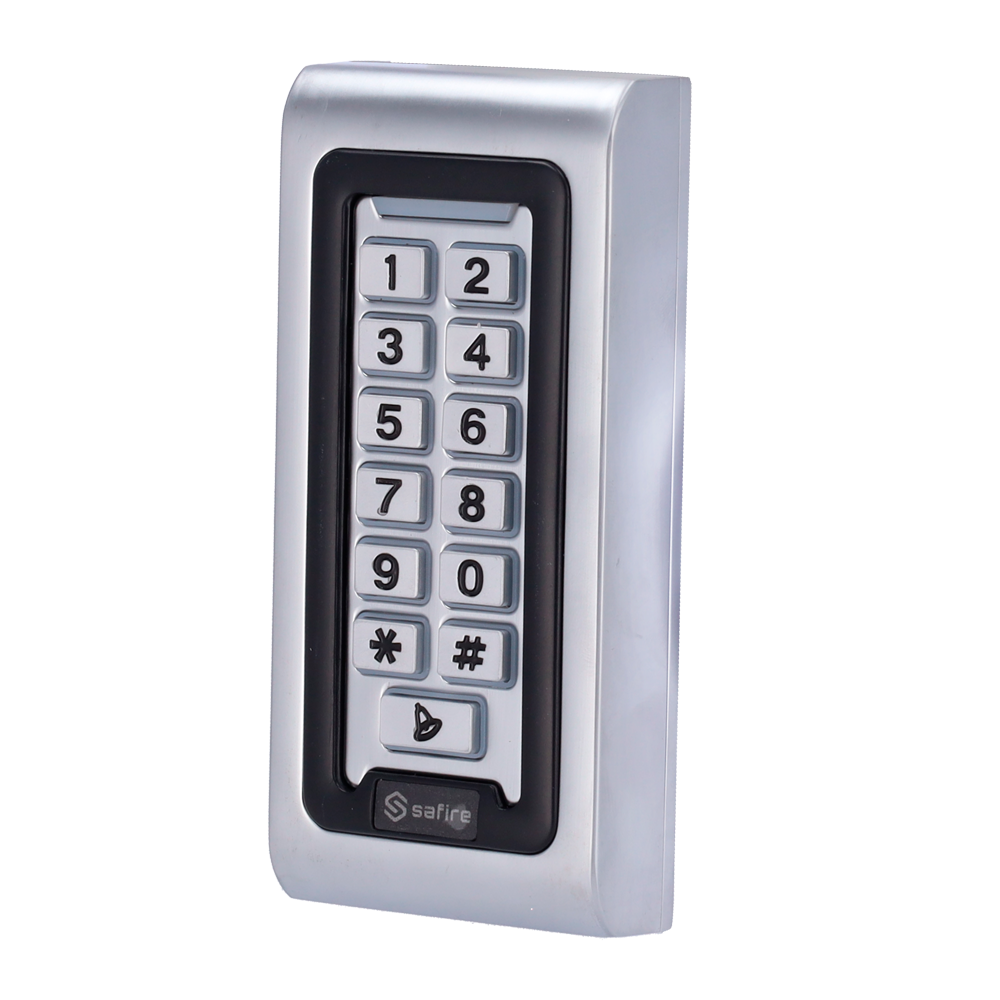 SAFIRE SF-AC103 - Control de acceso autónomo - Acceso por tarjeta EM y PIN - Salida de relé, pulsador y timbre - Wiegand 26 - Control de tiempos - Apto para exterior IP68 - imagen 1
