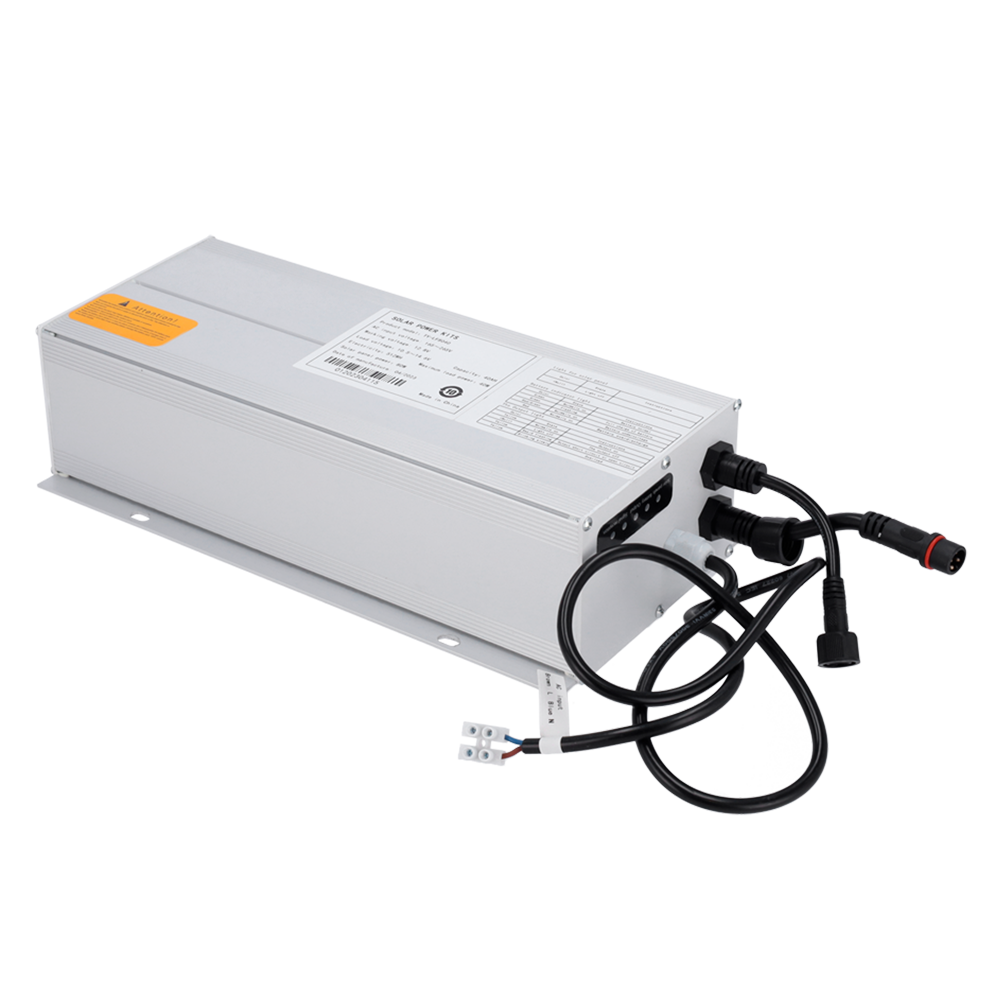SAFIRE SF-ACBATT-512WH - Fuente de alimentación AC / DC - Batería Litio LiFePO4 incluida - Capacidad 512Wh - Salida DC 12 V / 1.67 A / 20 W - Tensión entrada 165 - 265 Vac - Parra conexión en farola