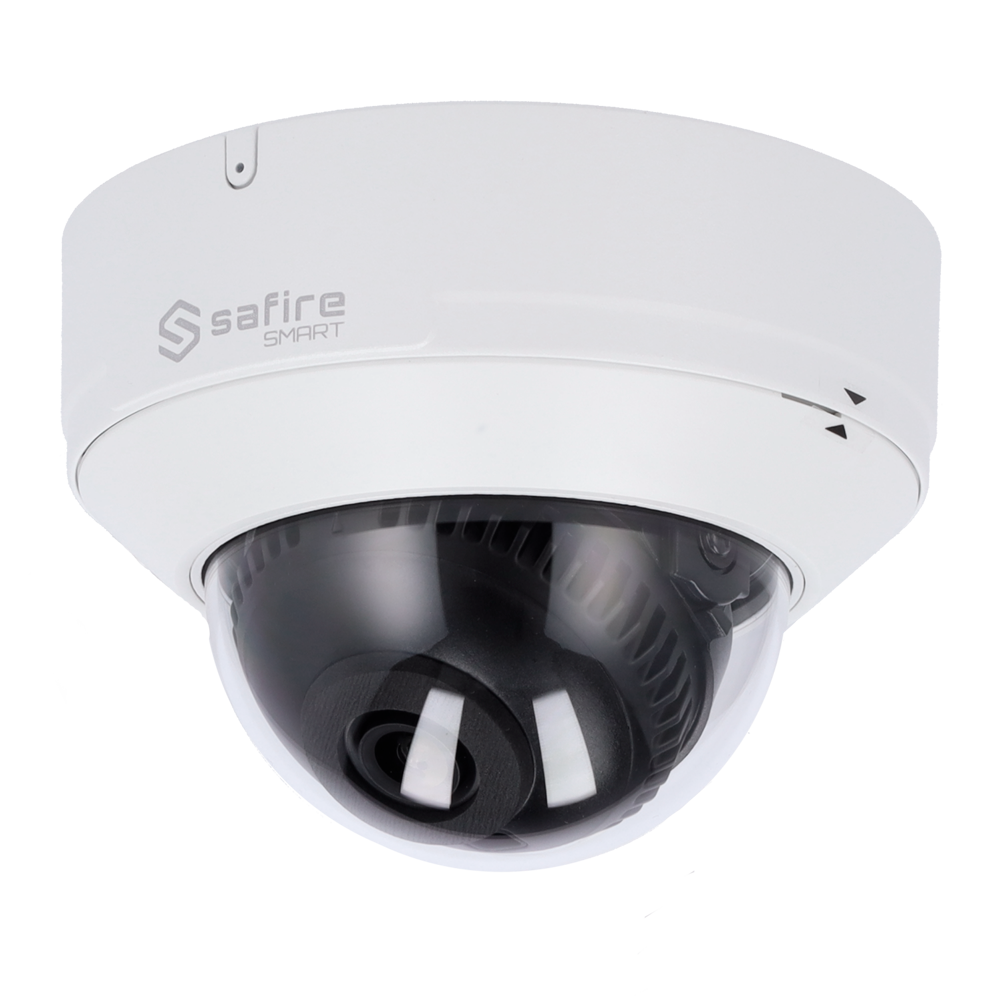 SAFIRE SMART SF-IPD040A-8I2 - Safire Smart - Cámara Domo IP gama I2 AI Avanzado - Resolución 8 Megapíxel (3840x2160) - Lente 2.8 mm | Audio | IR 30m | MIC - AI Avanzado: Metadatos de vídeo y Detecc. Facial - Impermeabilidad IP67 &amp; IK10 | PoE (IEEE802 - imagen 1