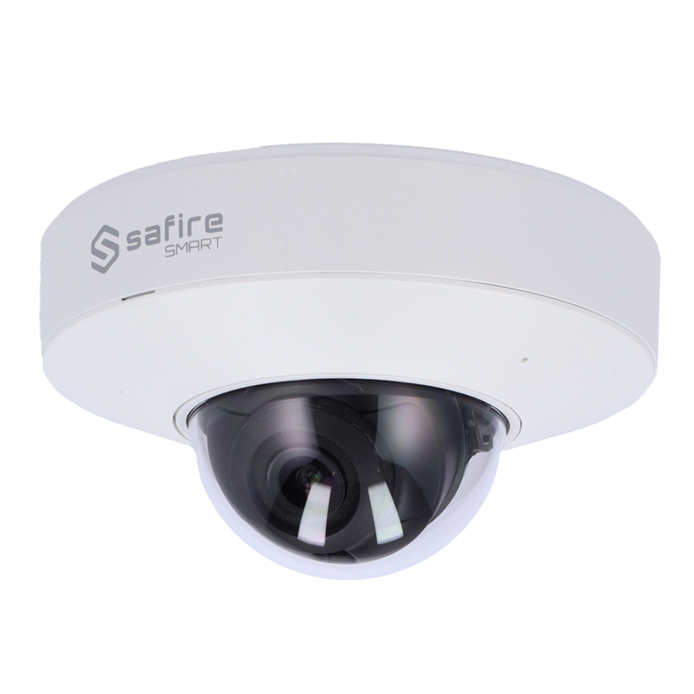 SAFIRE SMART SF-IPD050A-4E2 - Cámara Domo IP gama E Inteligencia Artificial - Resolución 4 Mpx (2592x1520) - Lente 2.8 mm | Audio | IR 20m - AI: Clasificación de humano y vehículo - Grado de protección IP67 &amp; IK10 - PoE (IEEE802.3af) - imagen 1
