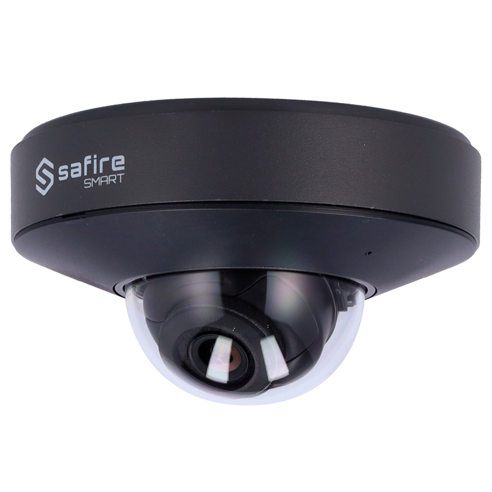 SAFIRE SMART SF-IPD050A-4I1-GREY - Safire Smart - Cámara Domo IP gama I1 AI Avanzado - Resolución 4 Megapíxel (2592x1520) - Lente 2.8 mm | Audio | IR 20m - AI Avanzada:Perimetral, Facial, Conteo,Metadatos - Impermeabilidad IP66 | PoE (IEEE802.3af) - imagen 1