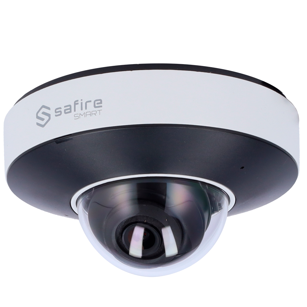 SAFIRE SMART SF-IPD050A-4I1 - Safire Smart - Cámara Domo IP gama I1 AI Avanzado - Resolución 4 Megapíxel (2592x1520) - Lente 2.8 mm | Audio | IR 20m - AI Avanzada:Perimetral, Facial, Conteo,Metadatos - Impermeabilidad IP66 | PoE (IEEE802.3af) - imagen 1