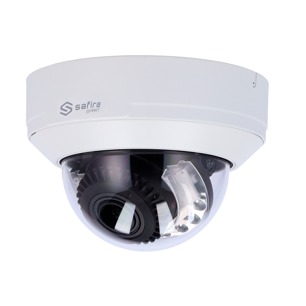 SAFIRE SMART SF-IPD540ZA-4I1-DL - Safire Smart - Cámara Domo IP gama I1 AI Avanzado AI-ISP - Lente motorizada 2.7~13.5 | 4 Mpx (2688×1520) - Micrófono | IR 50m | Luz blanca 40 m | Mic | WDR - AI Avanzada:Perimetral, Facial, Conteo,Metadatos - IP67 | IK10 - imagen 1