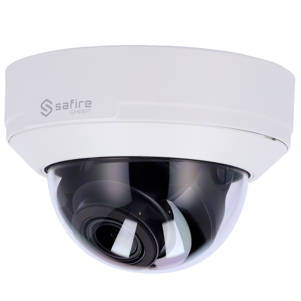 SAFIRE SMART SF-IPD540ZA-6I1 - Safire Smart - Cámara Dome IP gama I1 AI Avanzado - Resolución 6 Megapíxel (3296×1856) - Lente Motorizada 2.8-12 mm | Micrófono | IR 50m - AI Avanzado:Humano, vehículo y vehículo 2 ruedas - Impermeabilidad IP67 | PoE (IEEE80 - imagen 1