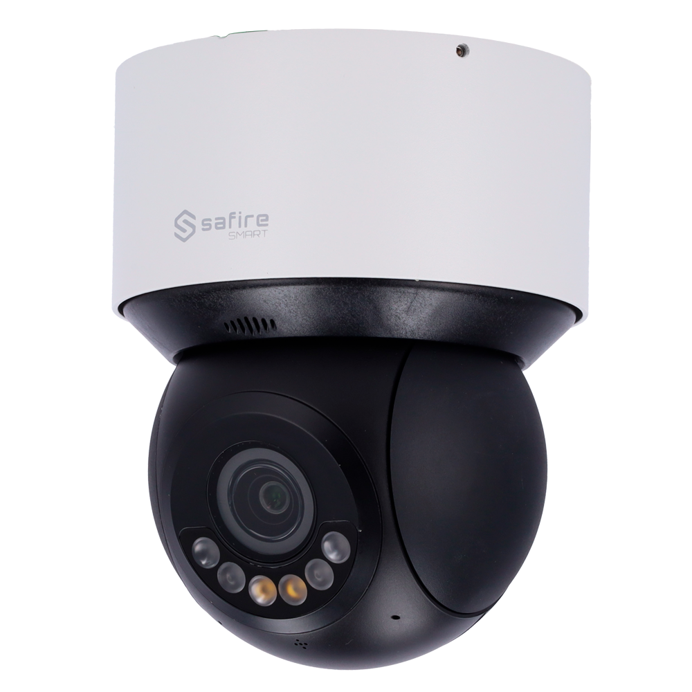 SAFIRE SMART SF-IPSD3004TA-4SB1-DL - Cámara PTZ IP gama B1 Inteligencia Artificial - Resolución 4 Mpx (2560x1440) | Zoom óptico 4x - Lente Motorizada 2.8-12 mm | Micrófono | DL 50m - Autotracking, humano y vehículo | Alarmas - Grado de protección IP66, IK - imagen 1