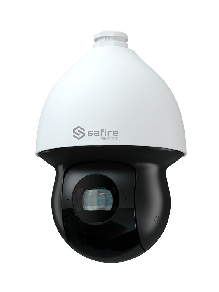 SAFIRE SMART SF-IPSD5040ITA-4I1 - Safire Smart - Cámara PTZ IP gama I1 Inteligencia Artificial - Resolución 4 Megapíxel (2560x1440) | WDR 120 dB - Zoom óptico 40X | IR 350m - Autotracking, humano y vehículo | Alarmas - Impermeabilidad IP67 &amp; IK10 | Po