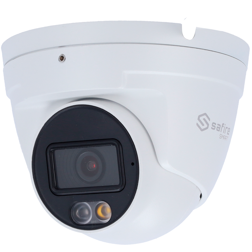 SAFIRE SMART SF-IPT020A-4E1-DL - Safire Smart - Cámara Turret IP gama E1 Inteligencia Artificial - Resolución 4 Megapíxel (2566x1440) - Lente 2.8 mm | Micrófono integrado | DL 30m - AI: Clasificación de humano y vehículo - Impermeabilidad IP67 | PoE (IEEE - imagen 1