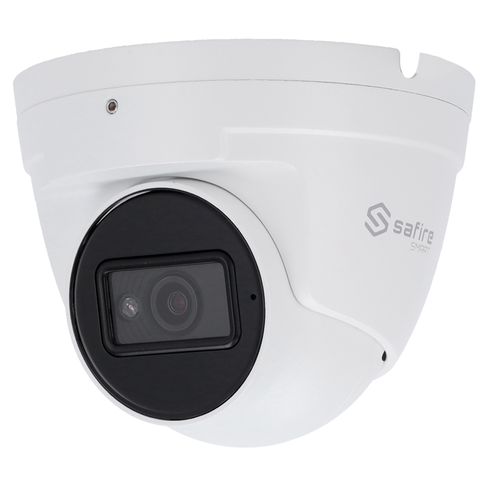 SAFIRE SMART SF-IPT020A-6I1 - Safire Smart - Cámara Domo IP gama I2 AI Avanzado - Resolución 6 Megapíxel (3296×1856) - Lente 2.8 mm | Audio | IR 30m | MIC - AI Avanzado: Metadatos de vídeo y Detecc. Facial - Impermeabilidad IP67 | PoE (IEEE802.3af) - imagen 1
