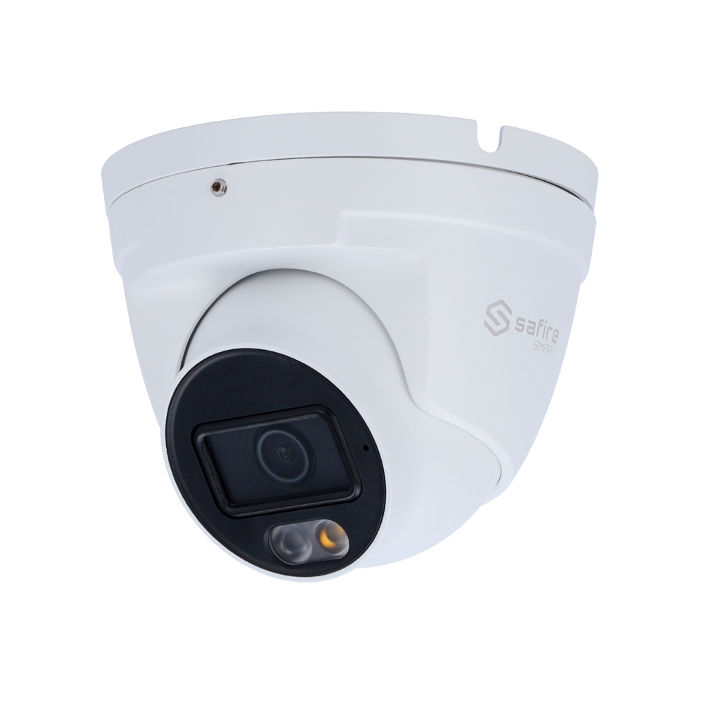 SAFIRE SMART SF-IPT020A-8B1-DL - Cámara Turret IP gama B1 con luz dual - Resolución 8 Mpx (3840×2160) - Lente 2.8 mm | Micrófono integrado | DL 30 m - Clasificación de humano - Grado de protección IP67 - PoE (IEEE802.3af) - imagen 1