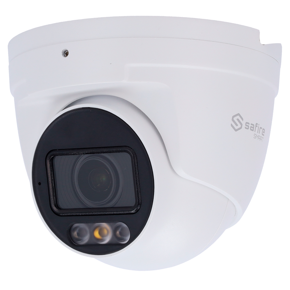 SAFIRE SMART SF-IPT511ZA-4E1-DL - Safire Smart - Cámara Turret IP gama E1 AI - Resolución 4 Megapíxel (2566x1440) - Lente Motorizada 2.8~12mm | IR&amp;Led hasta 50m - AI: Clasificación de humano y vehículo - Impermeabilidad IP67 | PoE (IEEE802.3af) | P2P - imagen 1