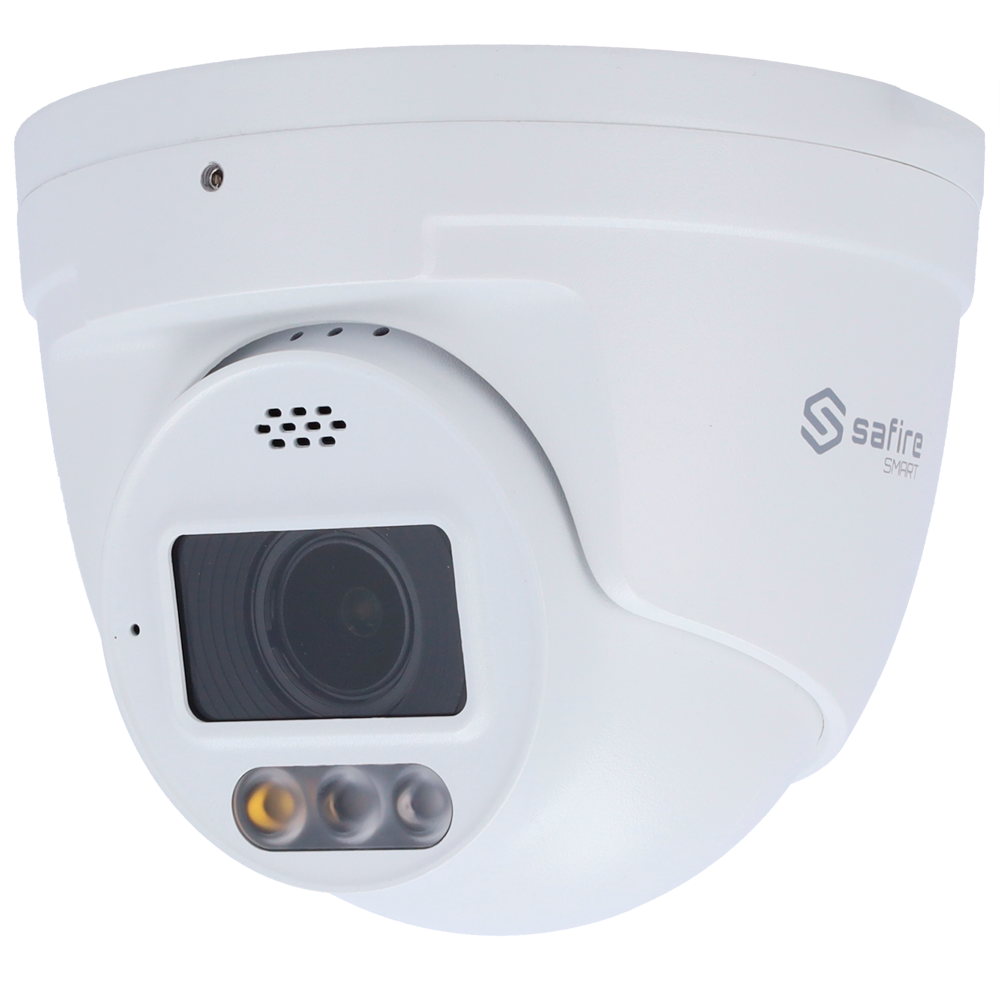 SAFIRE SMART SF-IPT511ZA-4I1-SL - Safire Smart - Cámara Turret IP gama I1 AI Avanzada y DualLight - Resolución 4 Megapíxel (2688x1520) - Lente motorizada 2.7~13.5mm | IR 40m &amp; WL 30m - AI Avanzada:Perimetral, Facial, Conteo,Metadatos - IP66 | PoE.af | - imagen 1