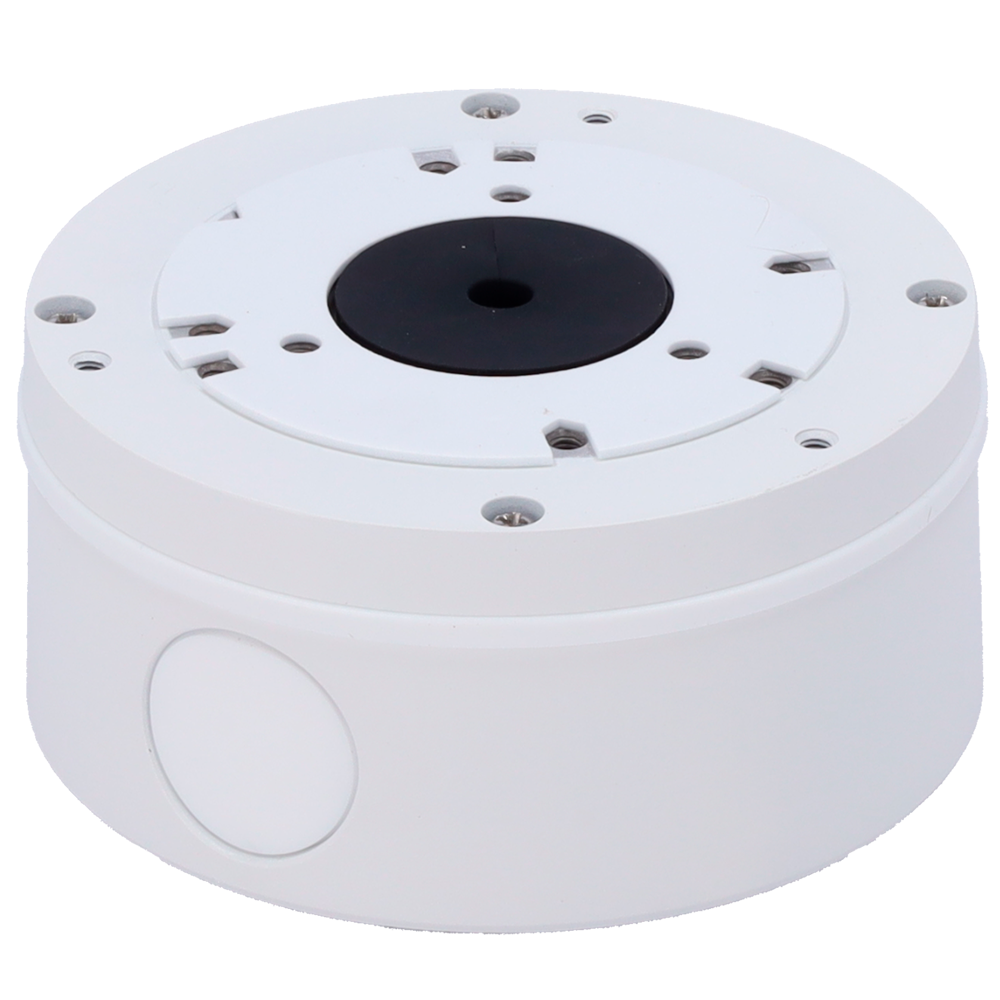 SAFIRE SMART SF-JBOX-0103 - Caja de conexiones Safire Smart - Para cámaras domo - Apto para uso exterior IP65 - Instalación en techo o pared - 55 (Al) x 112 (Ø) mm - Pasador de cables - imagen 1