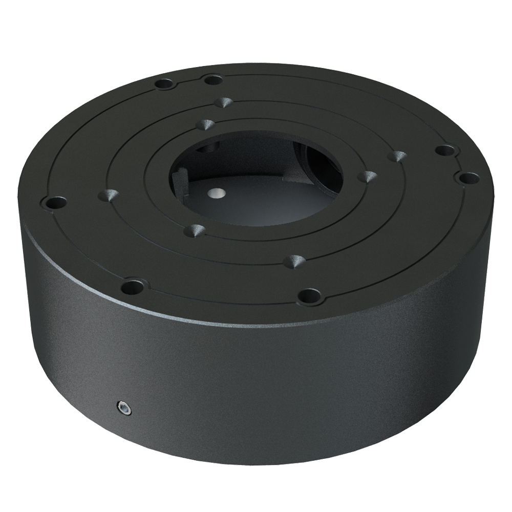 SAFIRE SMART SF-JBOX-0105-GREY - Caja de conexiones Safire Smart - Para cámaras domo - Apto para uso interior - Instalación en techo o pared - 38.8 (Al) x 109.5 (Ø) mm - Pasador de cables