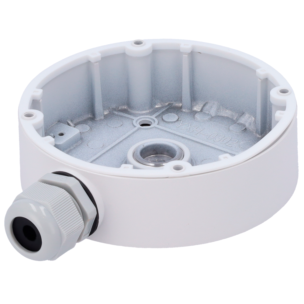 SAFIRE SMART SF-JBOX-0207 - Caja de conexiones Safire Smart - Para cámaras domo - Apto para uso exterior IP66 - Instalación en techo o pared - 41 (Al) x 139.3 (Ø) mm - Pasador de cables - imagen 1