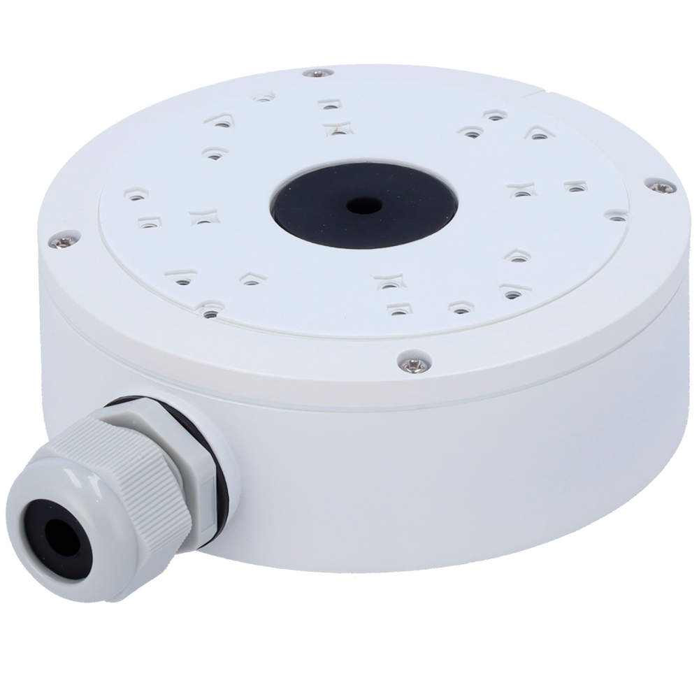 SAFIRE SMART SF-JBOX-0302 - Caja de conexiones Safire Smart - Para cámaras domo - Apto para uso exterior IP66 - Instalación en techo o pared - 50 (Al) x 139.3 (Ø) x 171.6 (Fo) mm - Pasador de cables - imagen 1