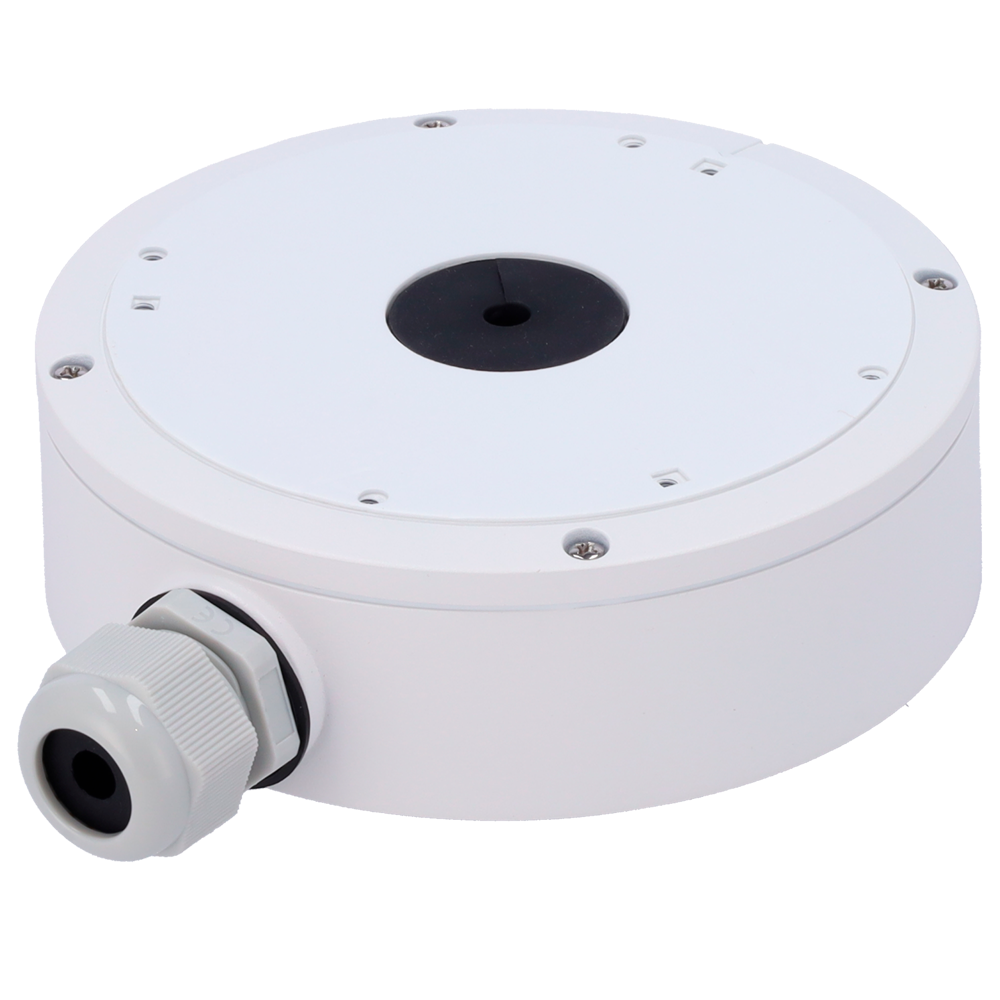 SAFIRE SMART SF-JBOX-0303 - Caja de conexiones Safire Smart - Para cámaras domo - Apto para uso exterior IP66 - Instalación en techo o pared - 50 (Al) x 155.4 (Ø) x 188 (Fo) mm - Pasador de cables - imagen 1