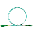 SAFIRE SF-LC-APC-LC-APC-OM4-DX-1M-A - Cable de conexión de fibra óptica - Fibra multimodo OM4 - Conector LC APC dúplex - Longitud 1m - Cubierta LSZH - Compatibilidad genérica - imagen 1