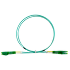 SAFIRE SF-LC-APC-LC-APC-OM4-DX-1M-A - Cable de conexión de fibra óptica - Fibra multimodo OM4 - Conector LC APC dúplex - Longitud 1m - Cubierta LSZH - Compatibilidad genérica - imagen 1