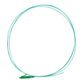 SAFIRE SF-LC-APC-OM4-0015M-D09-A - Pigtail de fibra óptica simplex - Fibra multimodo OM4 de alta velocidad - Conector LC con pulido APC - Diámetro ultrafino de 0.9 mm (tight buffer) - Longitud exacta de 1.5 metros - Cubierta exterior LSZH color Aqua - imagen 1