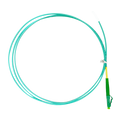 SAFIRE SF-LC-APC-OM4-0015M-D20-A - Pigtail de fibra óptica simplex - Fibra multimodo OM4 de alta velocidad - Conector LC con pulido APC - Grosor de cable estándar de 2.0 mm - Longitud exacta de 1.5 metros - Cubierta exterior LSZH color Aqua - imagen 1
