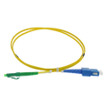 SAFIRE SF-LC-APC-SC-UPC-SM-DX-1M - Cable de conexión de fibra óptica dúplex - Fibra monomodo G657A2 de alto rendimiento - Conectores híbridos LC APC y SC UPC - Longitud exacta de 1 metro - Cubierta exterior LSZH color amarillo - Compatibilidad de uso gené - imagen 1