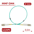 SAFIRE SF-LC-UPC-LC-UPC-OM4-DX-05M-A - Cable de conexión de fibra óptica - Fibra multimodo OM4 - Conector LC UPC dúplex - Longitud 0.5m - Cubierta LSZH - Compatibilidad genérica - imagen 1