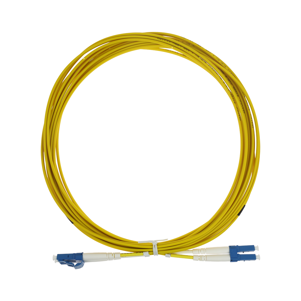SAFIRE SF-LC-UPC-LC-UPC-SM-DX-5M - Cable de conexión de fibra óptica - Fibra monomodo G657A2 de alto rendimiento - Conectores LC UPC en formato dúplex - Longitud exacta de 5 metros - Cubierta exterior LSZH segura - Compatibilidad de uso genérica - imagen 1