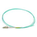 SAFIRE SF-LC-UPC-OM4-0015M-D20-A - Pigtail de fibra óptica simplex - Fibra multimodo OM4 de alta velocidad - Conector LC con pulido UPC - Longitud exacta de 1.5 metros - Cubierta exterior LSZH color Aqua - Compatibilidad de uso genérica universal - imagen 1
