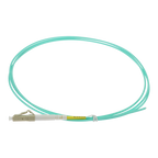 SAFIRE SF-LC-UPC-OM4-0015M-D20-A - Pigtail de fibra óptica simplex - Fibra multimodo OM4 de alta velocidad - Conector LC con pulido UPC - Longitud exacta de 1.5 metros - Cubierta exterior LSZH color Aqua - Compatibilidad de uso genérica universal - imagen 1