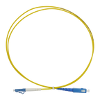 SAFIRE SF-LC-UPC-SC-UPC-SM-SX-1M - Cable de conexión de fibra óptica simplex - Fibra monomodo OS2 G657A2 de alto nivel - Conectores híbridos LC UPC y SC UPC - Longitud exacta de 1 metro - Cubierta exterior LSZH color amarillo - Compatibilidad de uso genér - imagen 1