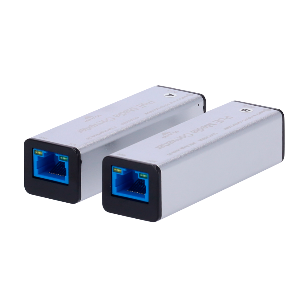 SAFIRE SF-MC-1GF-GE-3SM-SC - Kit de dos conversores industriales (Lado A/B) - Interfaz de cobre 10/100/1000 Mbps auto - Enlace óptico por una sola fibra hasta 3 km - Tecnología WDM con frecuencias cruzadas A/B - Alimentación dual flexible por Jack CC o Po - imagen 1