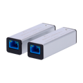 SAFIRE SF-MC-1GF-GE-3SM-SC - Kit de dos conversores industriales (Lado A/B) - Interfaz de cobre 10/100/1000 Mbps auto - Enlace óptico por una sola fibra hasta 3 km - Tecnología WDM con frecuencias cruzadas A/B - Alimentación dual flexible por Jack CC o Po - imagen 1