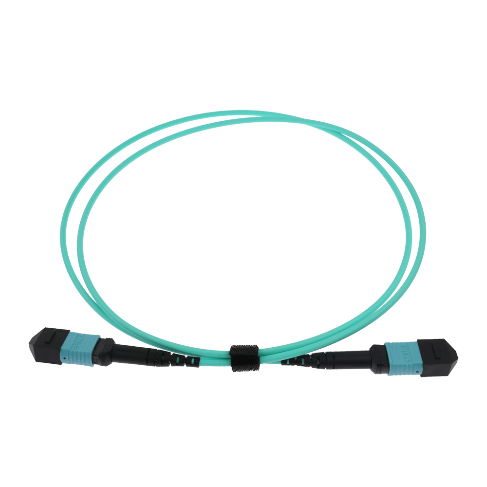 SAFIRE SF-MPO-UPC-1M - Cable troncal MPO de 12 fibras de alta densidad - Fibra multimodo OM4 Elite de baja pérdida - Conectores MPO hembra a hembra con pulido UPC - Polaridad Tipo B para conexiones 40G/100G - Longitud de 1 metro y grosor robusto de 3.0 mm - imagen 1