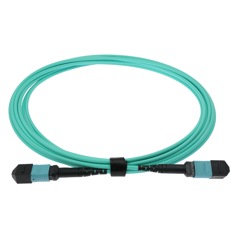 SAFIRE SF-MPO-UPC-5M - Cable troncal MPO de 12 fibras de alta densidad - Fibra multimodo OM4 Elite de baja pérdida - Conectores MPO hembra a hembra con pulido UPC - Polaridad Tipo B para conexiones 40G/100G - Longitud de 5 metros y grosor robusto de 3.0 m - imagen 1