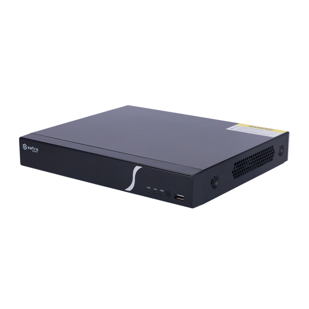 SAFIRE SMART SF-NVR3104-4P-B1 - Safire Smart - Grabador NVR para cámaras IP gama B1 - 4 CH vídeo PoE 40W / Compresión H.265 - Resolución hasta 8Mpx / Ancho de banda 40Mbps - Salida HDMI 4K y VGA - Soporta eventos VCA de cámaras IP / Función POS - imagen 1
